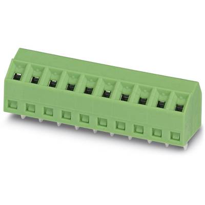 Slika zelenog konektora s osam priključaka, često korištenog u elektronici za spajanje tiskanih pločica.