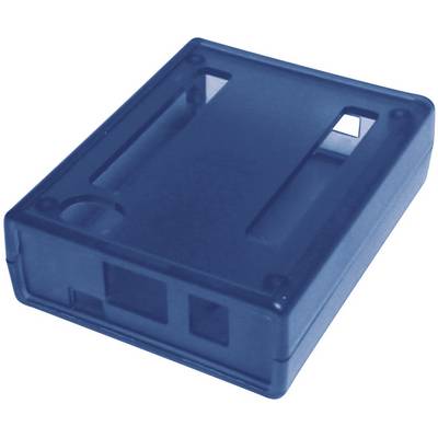 Plavo plastično kućište s otvorima, vjerojatno za elektroničke uređaje poput mikrokontrolera ili malih računala.