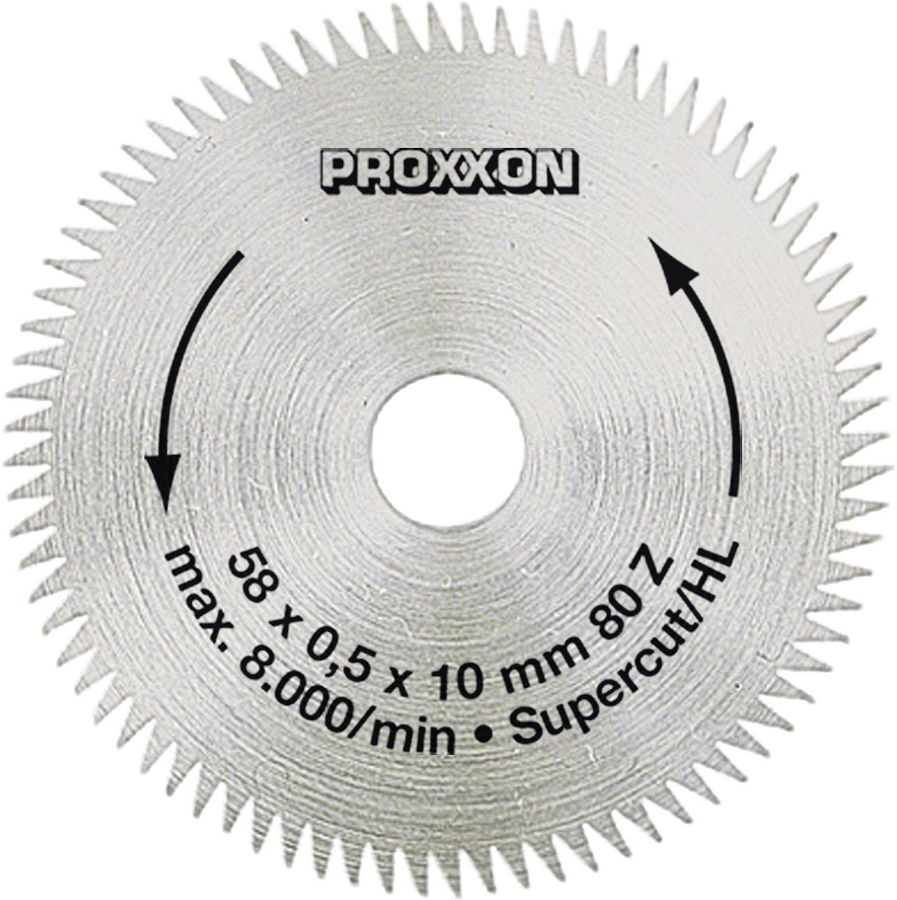 Proxxon Micromot 28 014 Cirkelzaagblad 58 x 10 x 1 mm Aantal tanden: 80 1 stuk(s)
