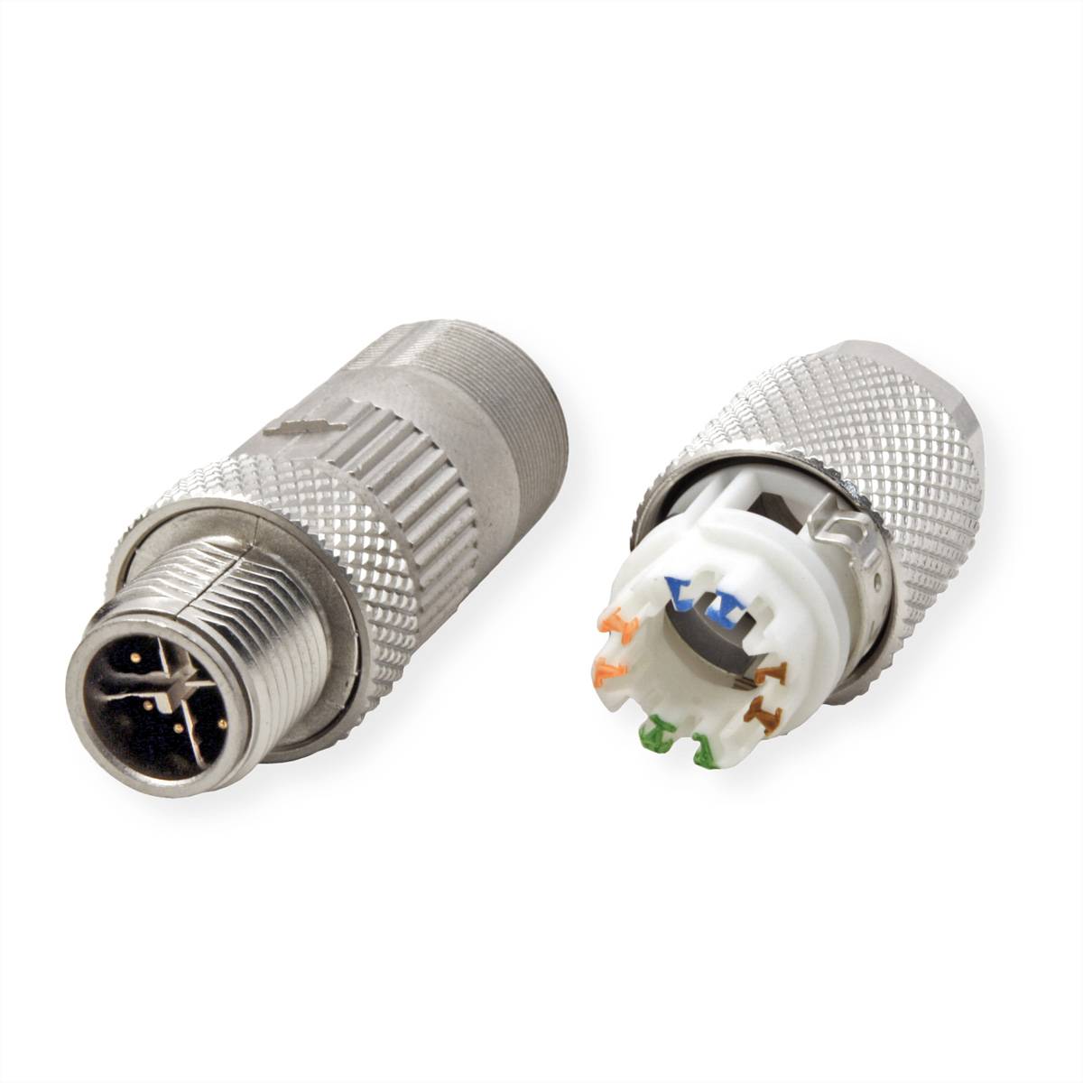 Metz Connect Kabel METZ CONNECT MNF881A315-0001 Spojnica za žice M12 Metalna MNF881A315-0001 srebrna (metalik) 1 St.-2