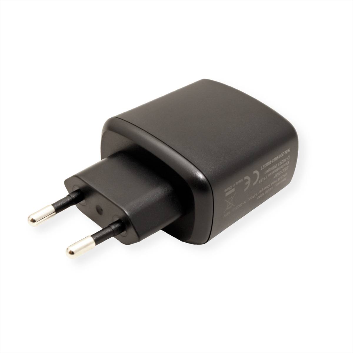Value USB punjač 18 W USB crna-3