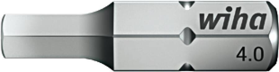 Wiha 01705 Bit fuer Innen-6kant 3,0x25mm Form C 6,3 1/4 plus6 šestrubni bit Pogon (odvijač): 1/4" (6.3 mm) Izlaz: unutarnji šesterokutni 3 mm 25 mm