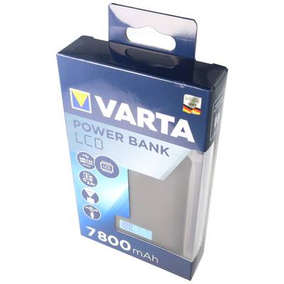 Varta Varta Cons.Varta powerbank (rezervna baterija) 7800 mAh  Li-Ion mikro USB antracitna boja prikaz statusa