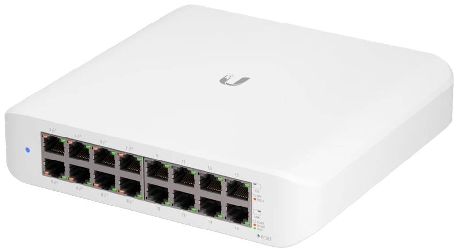 Ubiquiti Networks A121455 USW-LITE-16-POE mrežni preklopnik 16 ulaza 1 GBit/s PoE funkcija-0
