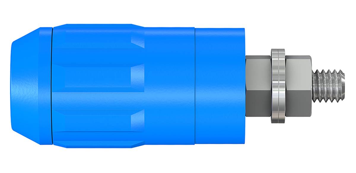 Stäubli XUB-G laboratorijski ženski konektor ženski konektor, vertikalna ugradnja Zatik-Ø: 4 mm plava boja 1 St. Piece-1