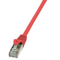 LogiLink CP1014S RJ45 mrežni kabel, Patch kabel CAT 5e F/UTP 0.25 m crvena sa zaštitom za nosić 1 St.-3