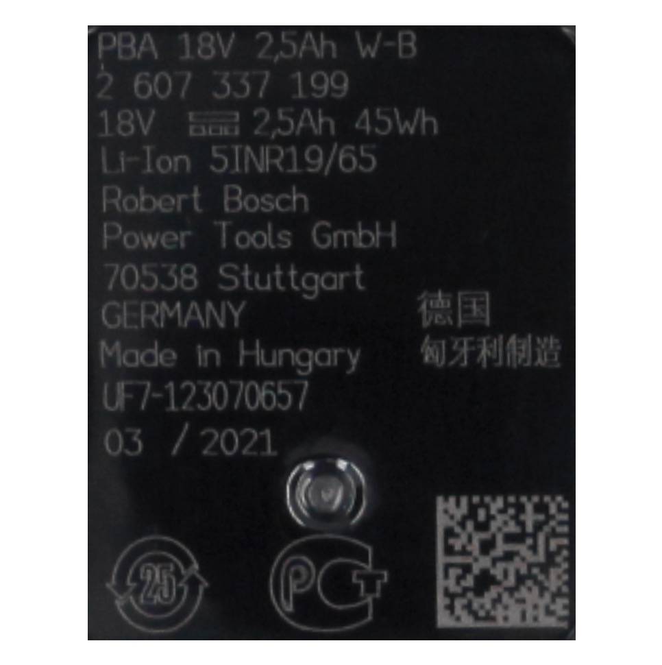 Bosch Home and Garden 1600A00K1P Battery Set Starter Set 18 V baterija za alat i punjač 18 V 2.5 Ah Li-Ion-3