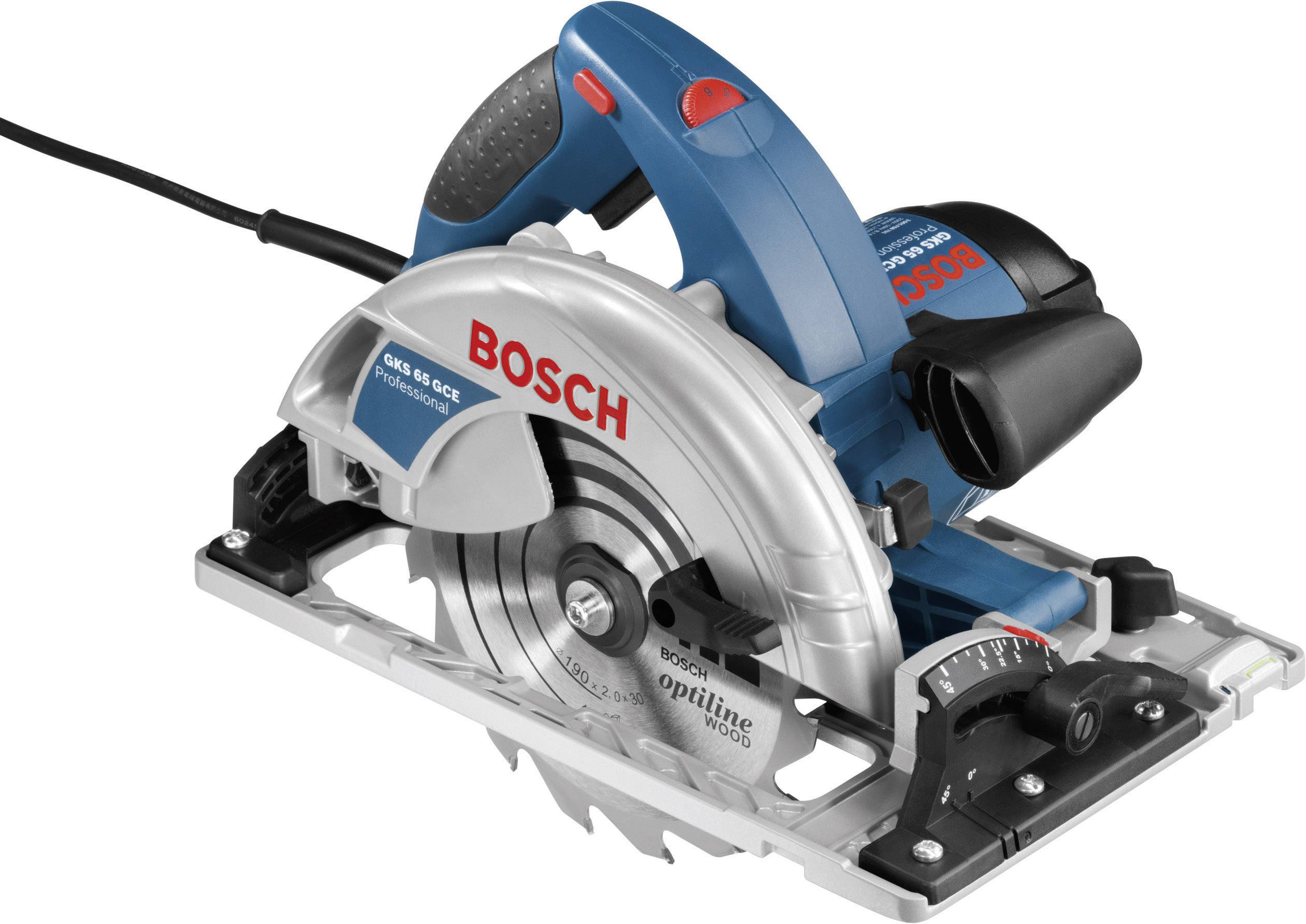 Bosch Professional GKS 65 GCE Cirkels&aring;g 190 mm inkl. v&auml;ska 1800 W