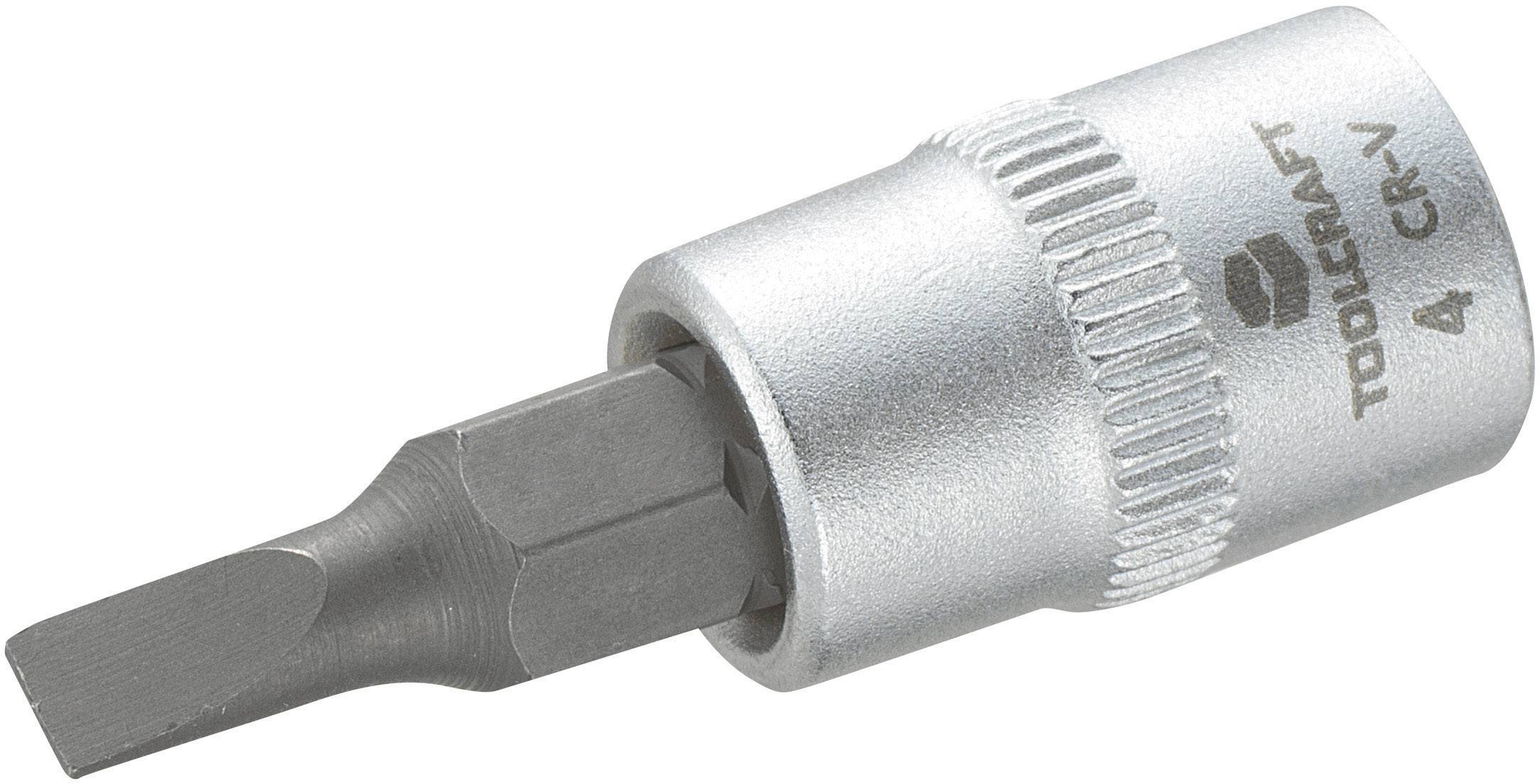 TOOLCRAFT 816061 ravni prorez bit za nasadni ključ 4 mm 1/4" (6.3 mm)