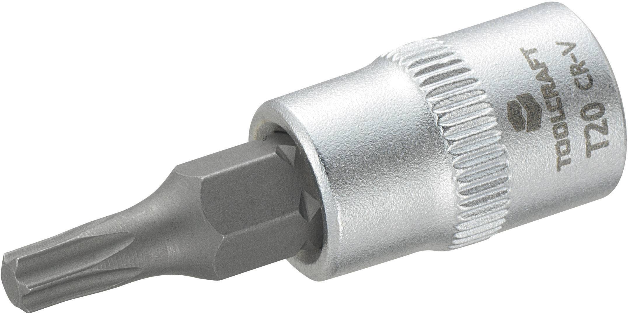 TOOLCRAFT T20 816082 T-profiel Dopsleutel-bitinzet T 20 1/4 (6,3 mm)