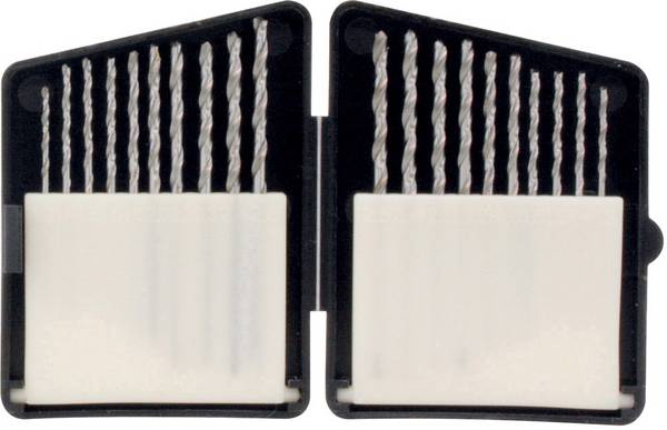 Donau Elektronik HSS225 HSS metal-spiralno svrdlo-komplet 20-dijelni 1.3 mm, 1.4 mm, 1.5 mm, 1.6 mm, 1.8 mm, 2 mm, 2.2 mm, 2.3 mm, 2.4 mm, 2.5 mm DIN 338 cilinder 1 Set