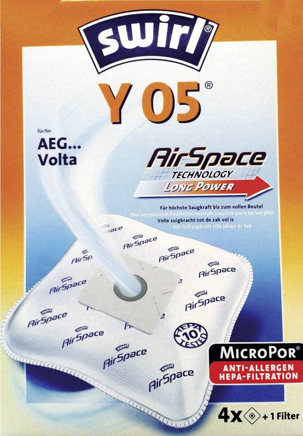 Swirl Y05 AirSpace vrećica za usisivače 4 St.