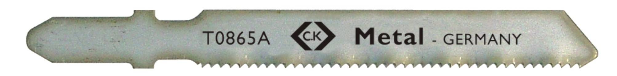 C.K T0865A Decoupeerzaagblad HSS, voor metaal, fijn, 5 stuks op kaart 1 stuk(s)