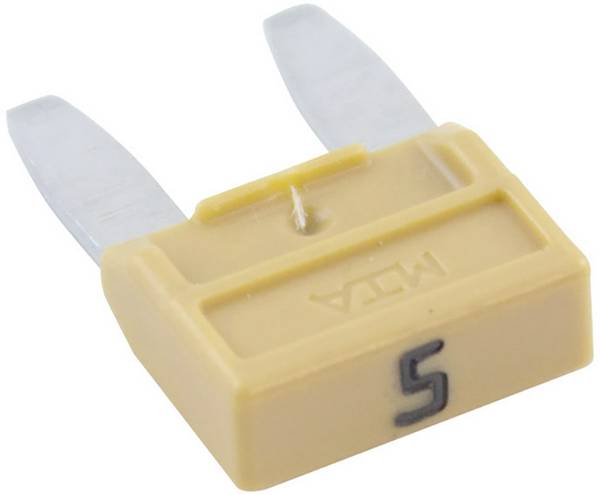 MTA Automotive  341.124 mini plosnati osigurač  5 A bež boja 1 St.