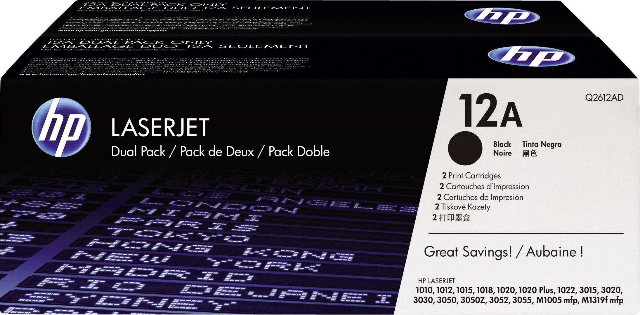 Cassette de toner dorigine HP 12AD noir Q2612AD