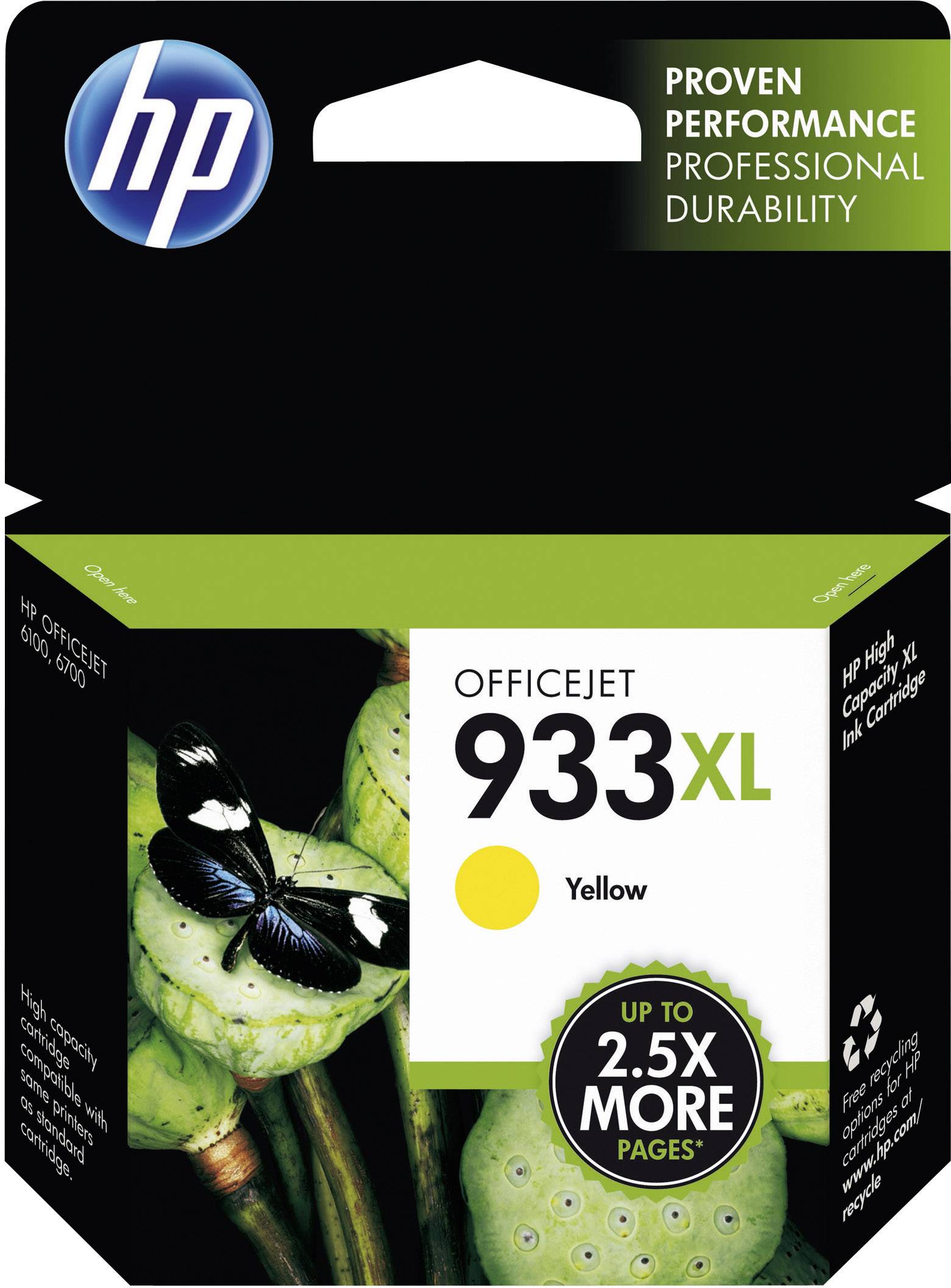 HP 933XL Cartouche dencre jaune grande capacité authentique CN056AE pour HP OfficeJet 610066006700710075107610 - vue 9
