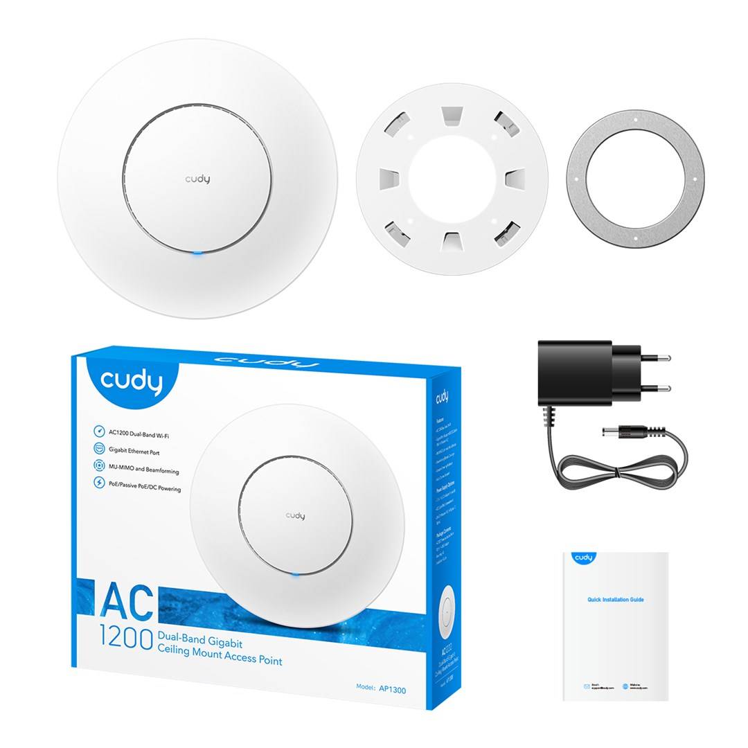 cudy AP1300 AC1300 White Power over Ethernet PoE - Ethernet WLAN pristupna točka-5