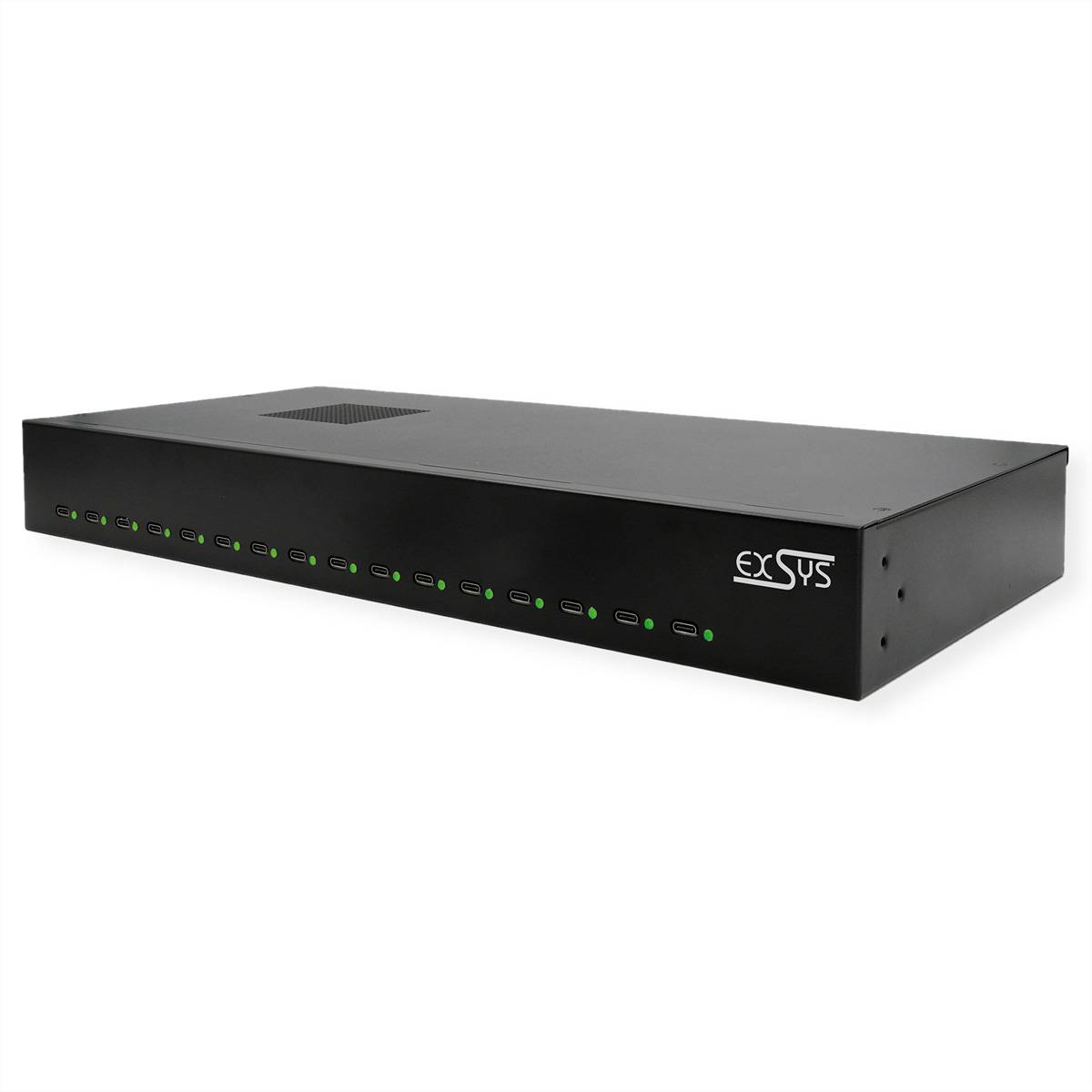 Exsys EX-11016 16-poorts USB-C Oplader met veel vermogen 480W