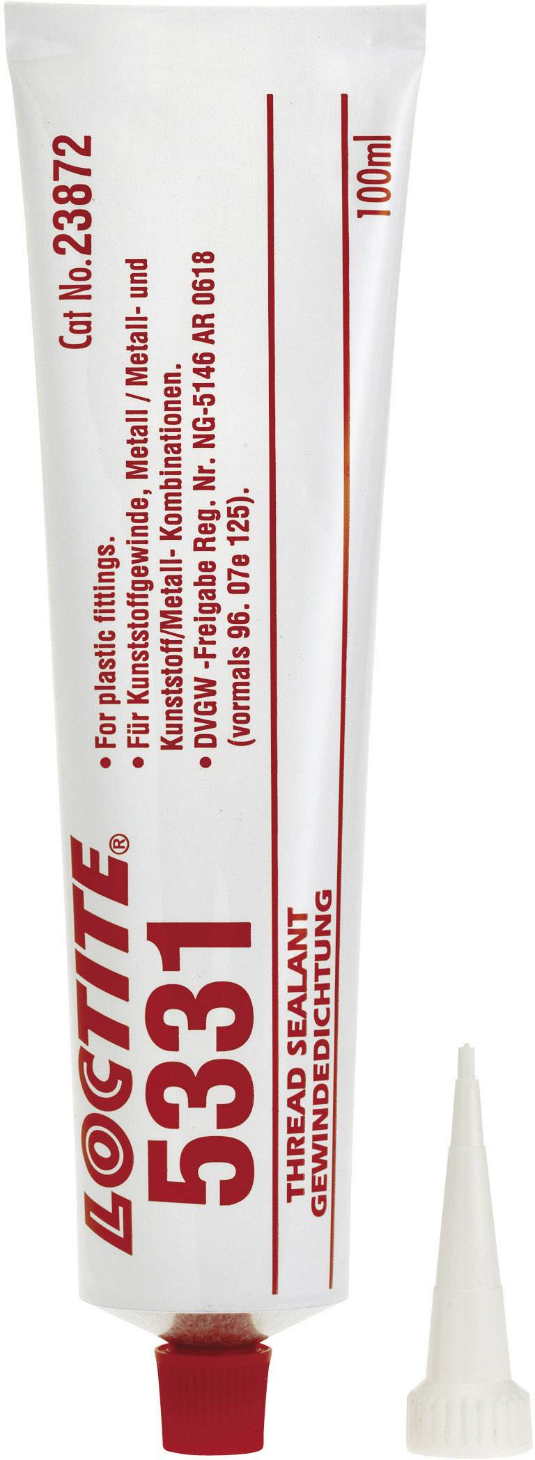 Plastični sredstvo za brtvljenje navoja u 100-ml tupi tvrtke 'Loctite 5331', s navojnom mlaznicom.