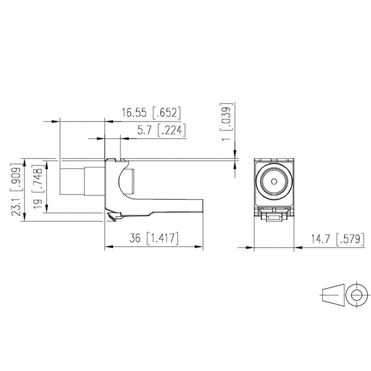 Metz Connect Sonstige Installationstechnik METZ CONNECT 130898-03-I Pribor za Keystone modul 130898-03-I Druga tehnologi-1