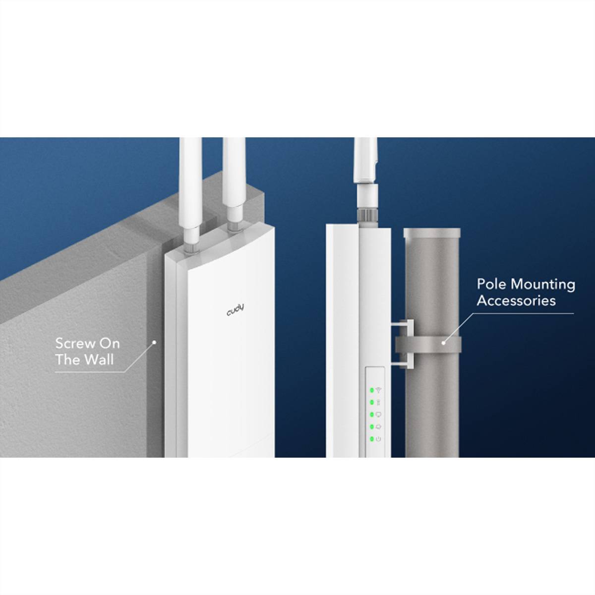 cudy AP1200 Outdoor Cudy AP1200 867 Mbit/s Bianco Supporto Power over Ethernet (PoE) WLAN pristupna točka-2