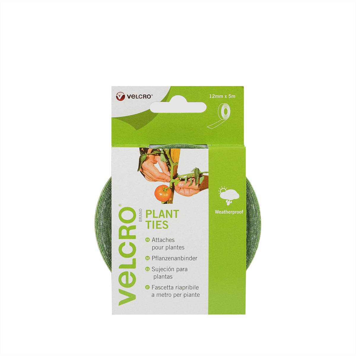 VELCRO® Velcro VEL-EC60202, Grün, 12 mm, 5 m, 1 Stück(e) prianjajuća traka zelena 1 St.-1