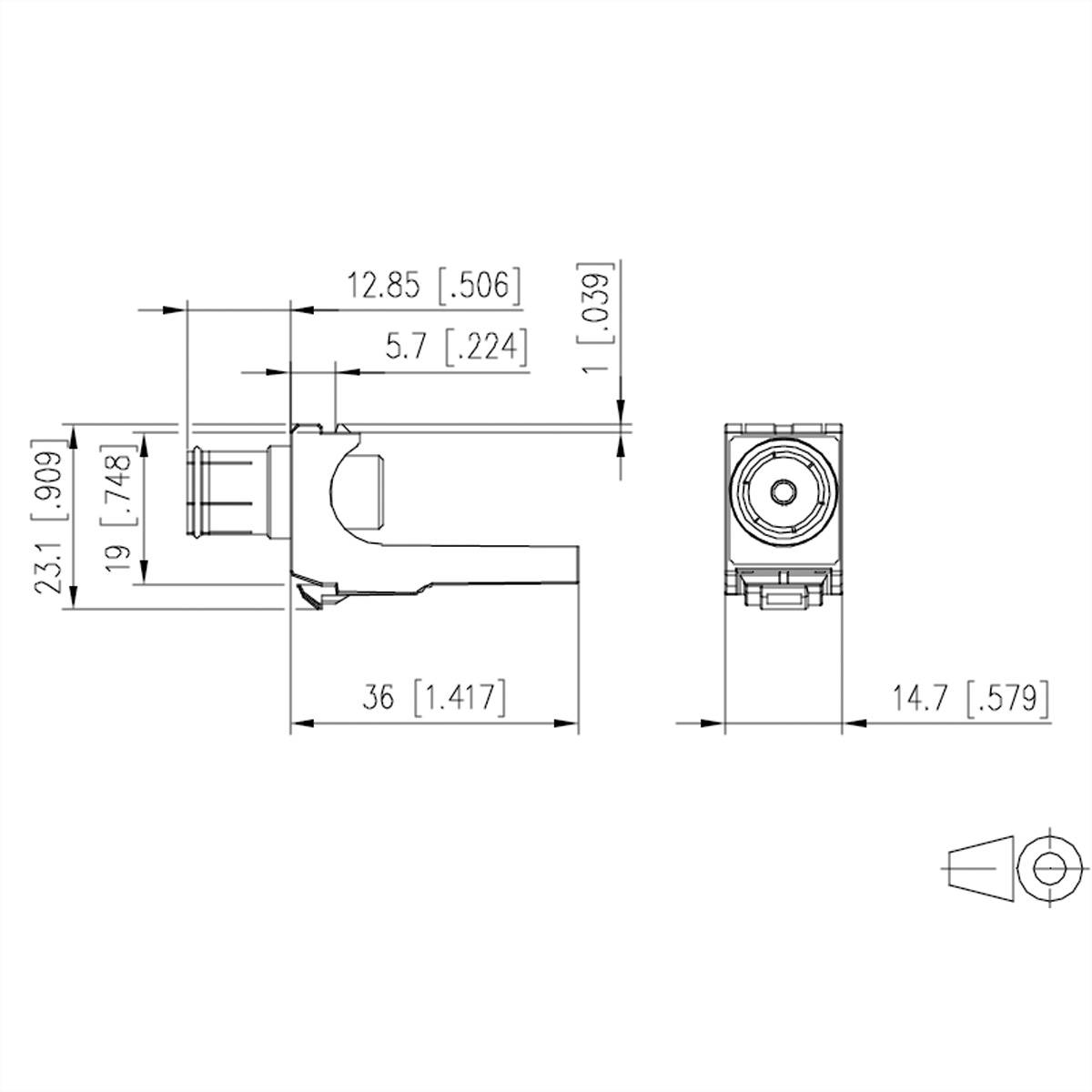 Metz Connect Sonstige Installationstechnik METZ CONNECT 130898-02-I Pribor za Keystone modul 130898-02-I Druga tehnologi-1