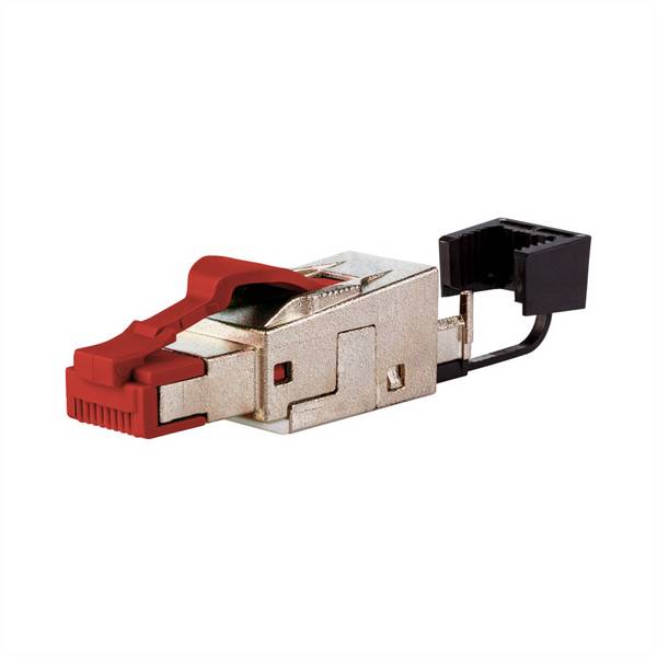 Metz Connect Zubehör Netzwerk METZ CONNECT 25G RJ45 terenski utikač pro crveni 130G405032-E     srebrna (metalik) 1 St.