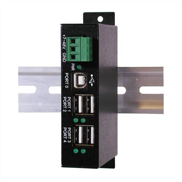Exsys EXSYS EX-1163HMS-WT 4 port USB 2.0 HUB S  USB-Hub crna