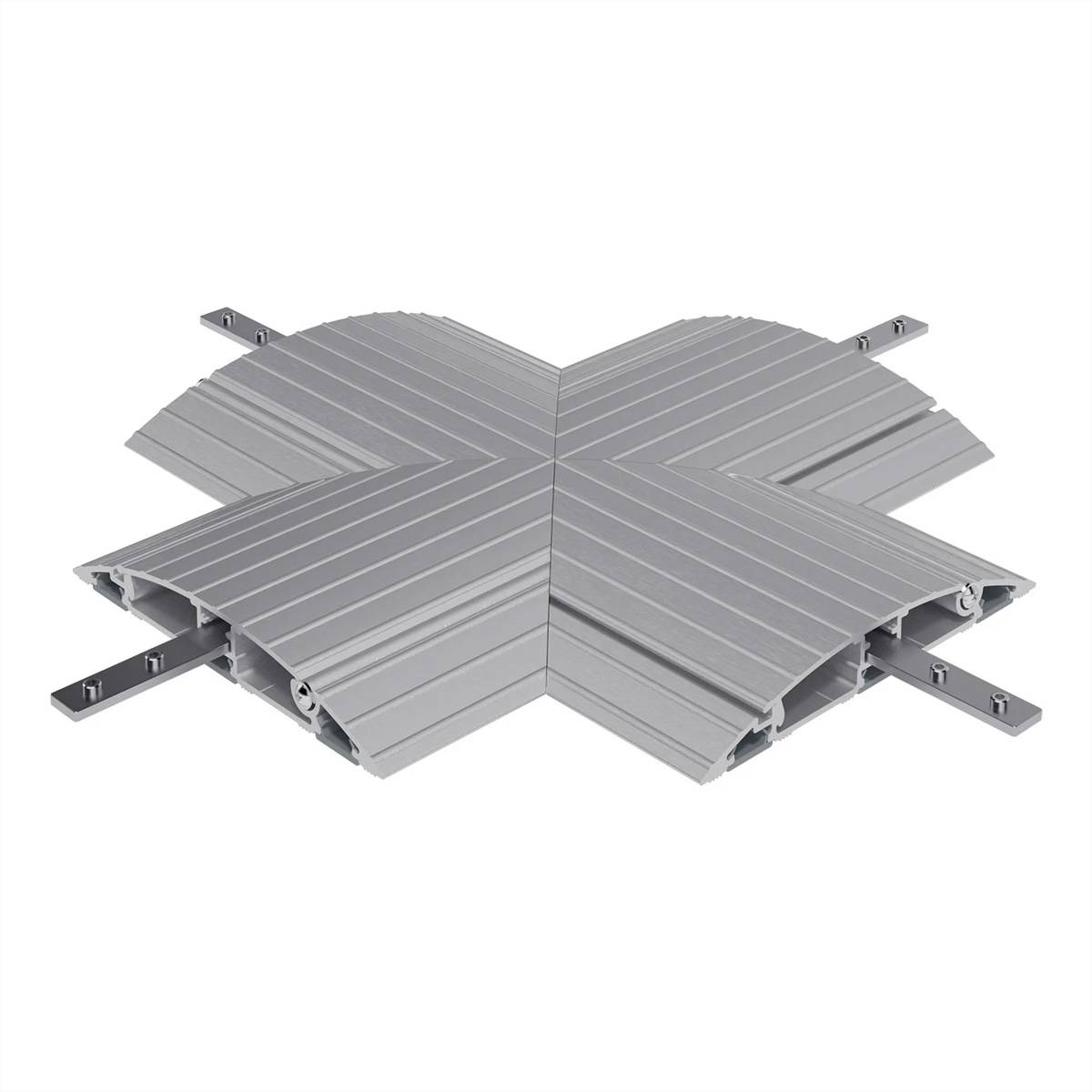 Dataflex kabelski kanal aluminij srebrna (metalik) (D x Š x V) 260 x 260 x 20 mm 1 St. 31.472-0