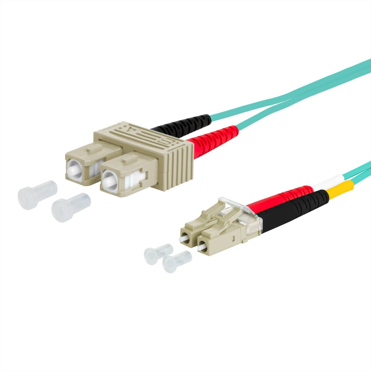 Metz Connect 151J1EOJO30E staklena vlakna svjetlovodi priključni kabel 3.00 m tirkizna Multimode OM3-0