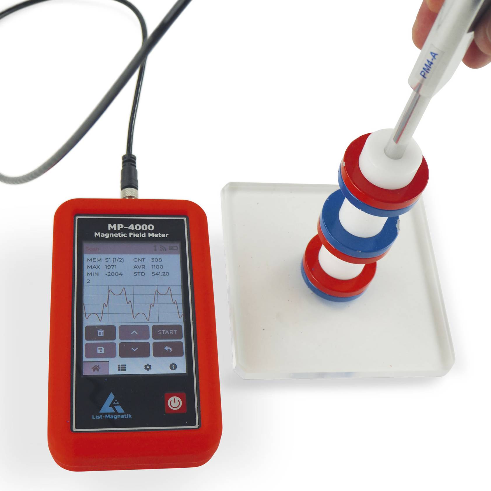 PCE Instruments LM-MP4000-4A analizator magnetnog polja-2