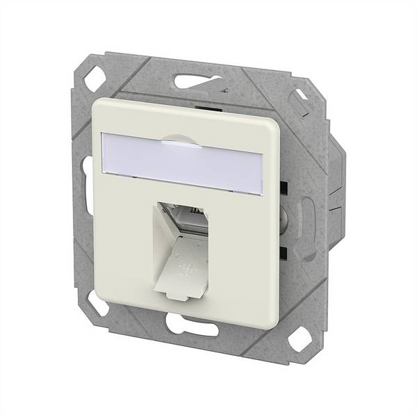 Metz Connect METZ CONNECT E-DAT C6A IDC Dose, 1 Port, METZ CONNECT 130D371102-I RJ-45 utičnica bijela 130D371102-I     bijela 1 St.
