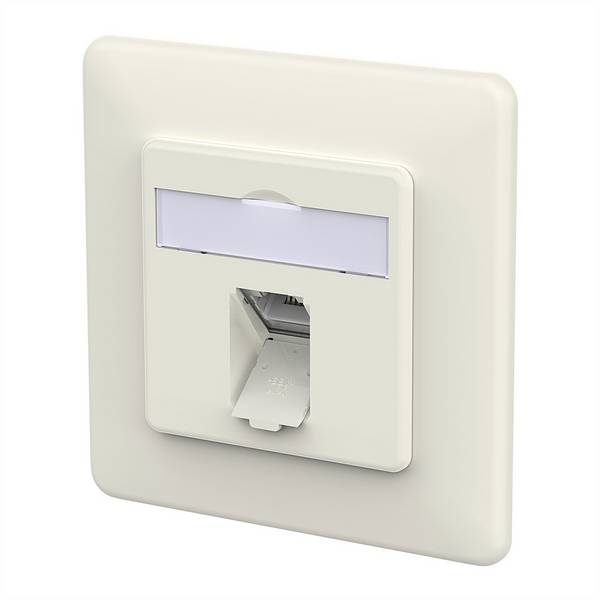 Metz Connect METZ CONNECT E-DAT C6A IDC Dose, 1 Port, METZ CONNECT 130D371002-I RJ-45 utičnica bijela 130D371002-I     bijela 1 St.