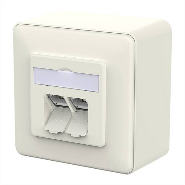 Metz Connect METZ CONNECT E-DAT C6A LSA++ Dose, 2 Por METZ CONNECT 130E380002-I RJ-45 utičnica bijela 130E380002-I     bijela 1 St.