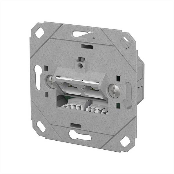 Metz Connect METZ CONNECT E-DAT C6A LSA++ Dose, 2 Por METZ CONNECT 130E381200-I RJ-45 metalna utičnica 130E381200-I     srebrna (metalik) 1 St.