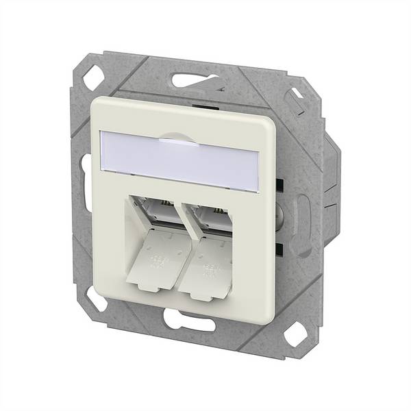 Metz Connect METZ CONNECT E-DAT C6A LSA++ Dose, 2 Por METZ CONNECT 130E381102-I RJ-45 utičnica bijela 130E381102-I     bijela 1 St.