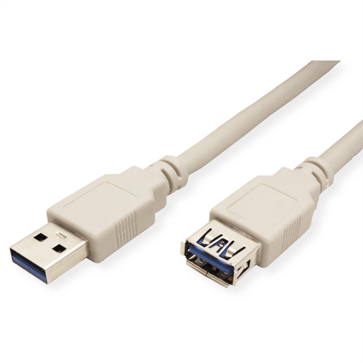 Secomp USB kabel USB 3.2 gen.1 USB-A utikač, USB-A utičnica 0.8 m bijela sa zaštitom S3011-1