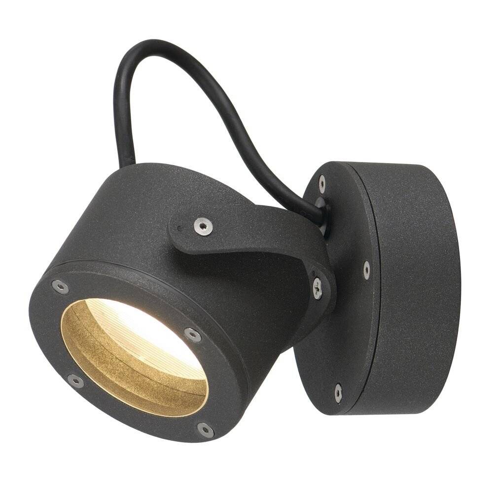 SLV Sitra 360 231515 vanjsko zidno svjetlo štedna žarulja, LED GX53 9 W antracitna boja-3