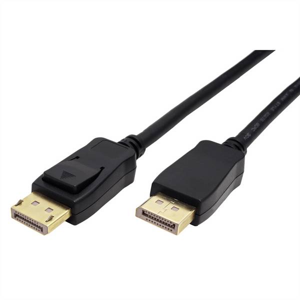Roline green DisplayPort priključni kabel DisplayPort utikač 3.00 m crna 11.44.6023 DisplayPort kabel