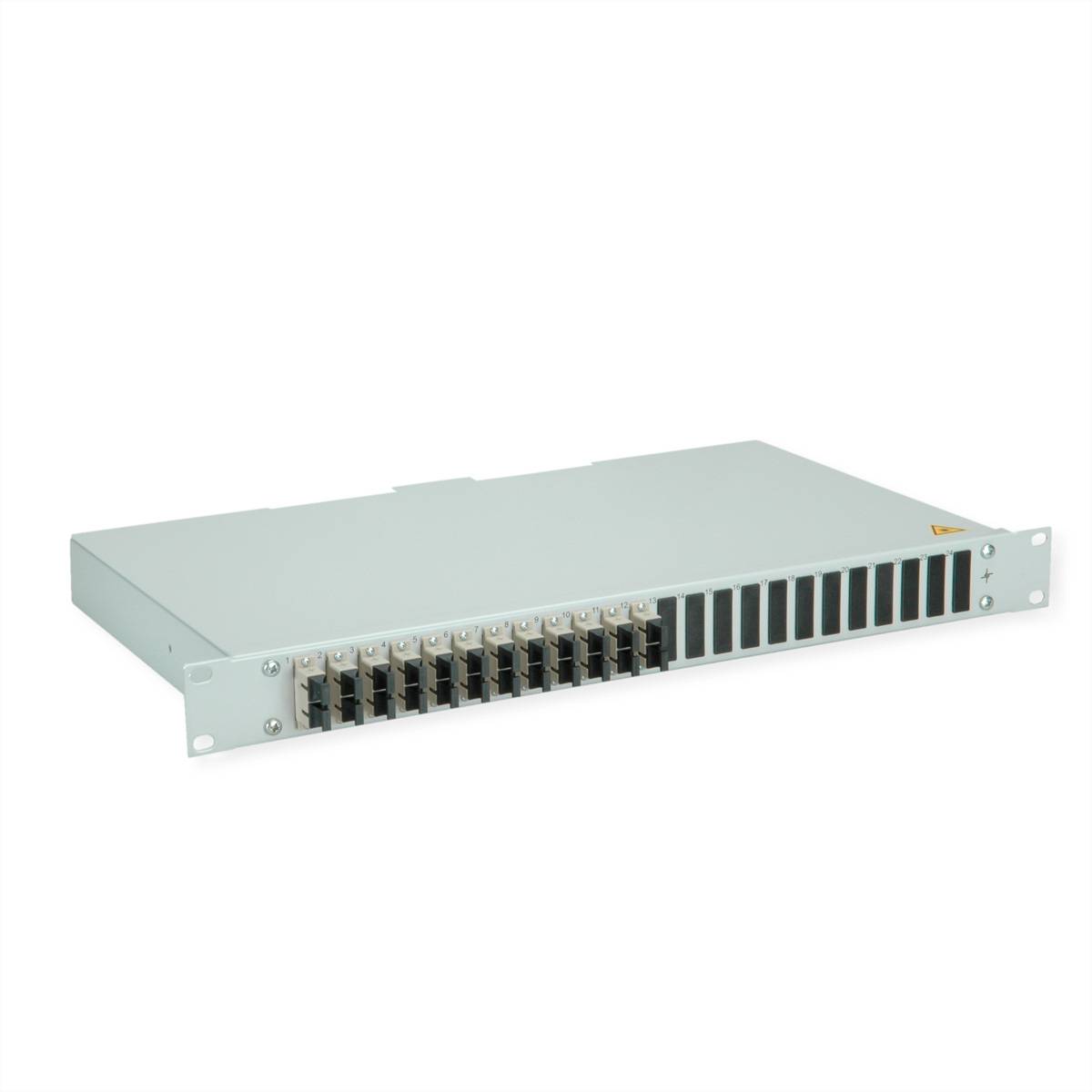 Teleg&auml;rtner BASIS eco LWL-Panel mit Kupp Glasvezel-paneel Glasvezel 1 HE Grijs