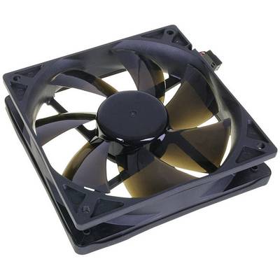 Crni ventilator za računalo s osam listova koji osigurava hlađenje. Pogodan za ugradnju u PC-eve ili druge elektroničke uređaje.
