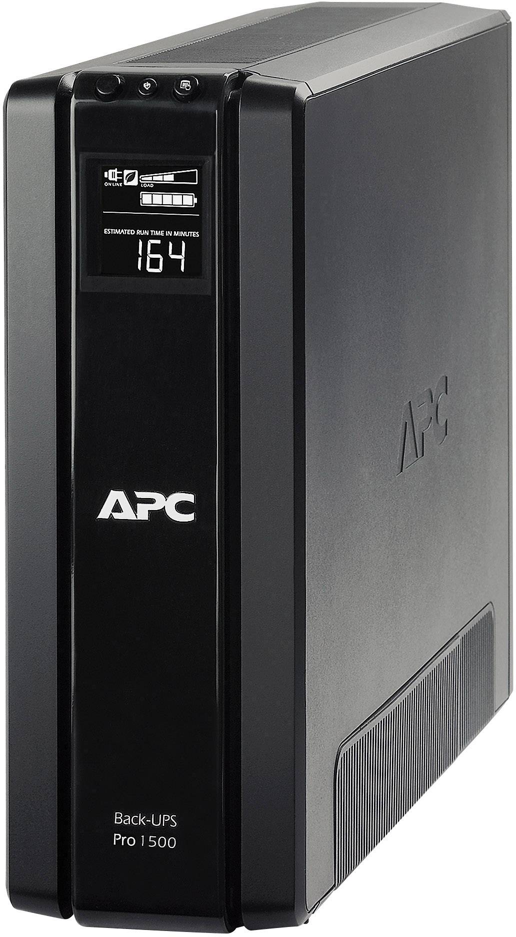 APC Back-UPS Pro 1500 neprekidno napajanje s prikazom preostale autonomije baterije kao broja.