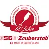 '60 godina ESGE-Čarobnog štapa, švicarski kvalitetni proizvod od 1954., Napravljeno u Švicarskoj' u crvenoj boji, logo miksera gore.