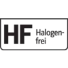 'HF Bez halogena' naljepnica koja označava da proizvod ne sadrži halogene.