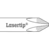 'Lasertip®' logotip sa stiliziranim simbolom vrha desno.