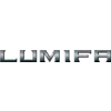 Tekst 'LUMIFR' u metalnom, reflektirajućem stilu pisma na bijeloj pozadini.