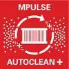 'MPULSE AUTOCLEAN +' velikim slovima, centralni filter simbol okružen strelicama na crvenom pozadini.