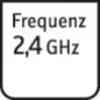 Simbol s natpisom 'Frekvencija 2,4 GHz' pokazuje raspon radne frekvencije.