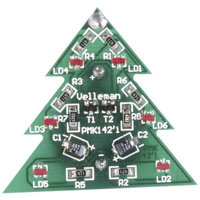 SMD karácsonyfa építőkészlet, 3V, Velleman MK142
